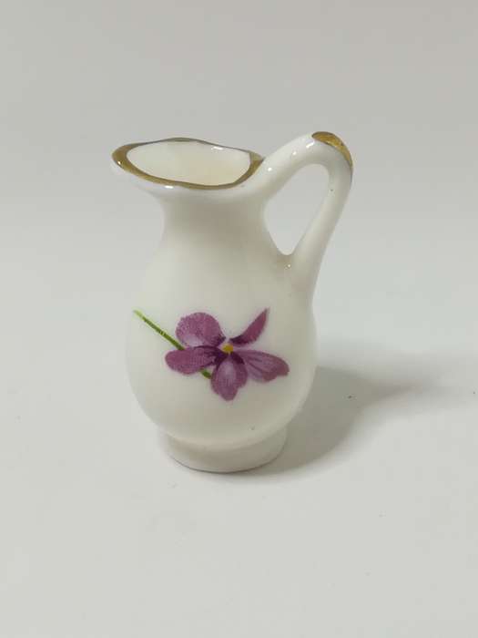 Miniature Porcelain Jug (Flowers) (Miniature, suitable for printer's tray)
