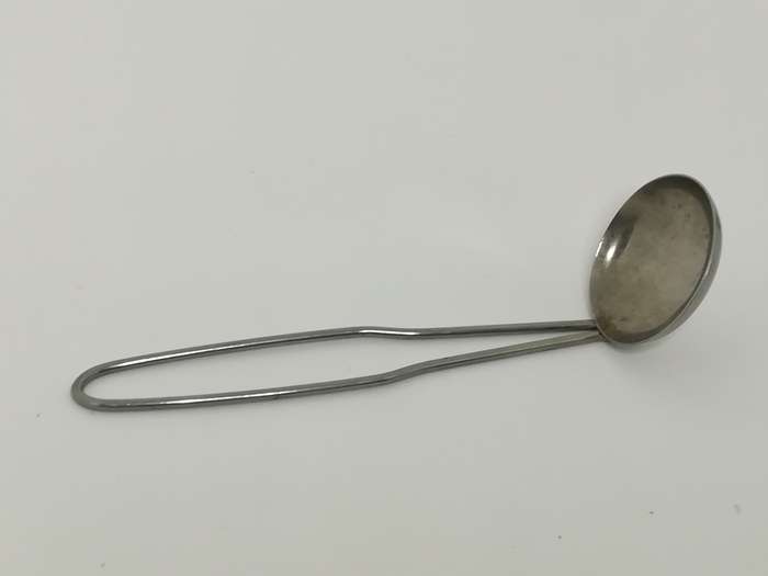 Metal 'Silver' Spoon with Flat Bottom