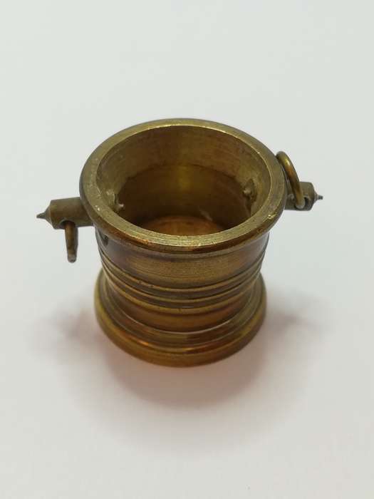 Miniature Brass Bucket and Grinder (Miniature, suitable for printer's tray)