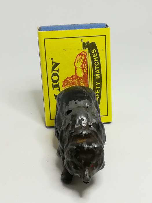 Miniature Ceramic Silver & Black Bear Red Eyes (Miniature, suitable for printer's tray)