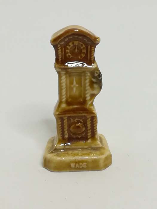 Miniature Ceramic Brown Grandfather Clock (Wade) (Miniature, suitable for printer's tray)