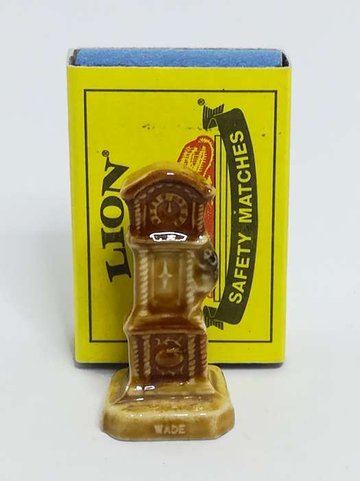Miniature Ceramic Brown Grandfather Clock (Wade) (Miniature, suitable for printer's tray)