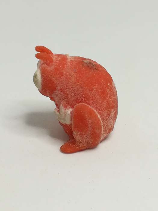 Miniature Dark Orange & White Pencil Popper Bug (Miniature, suitable for printer's tray)