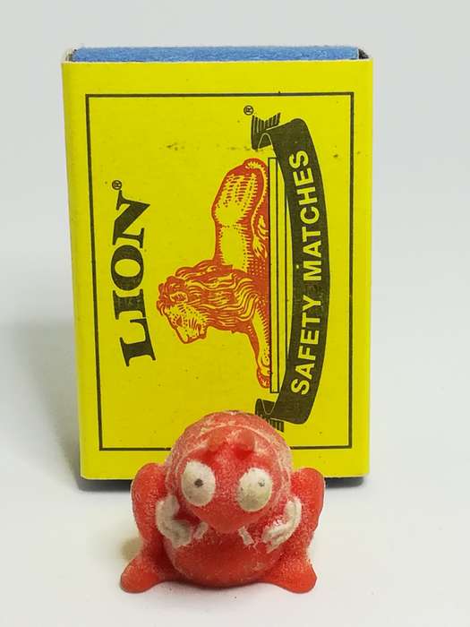 Miniature Dark Orange & White Pencil Popper Bug (Miniature, suitable for printer's tray)
