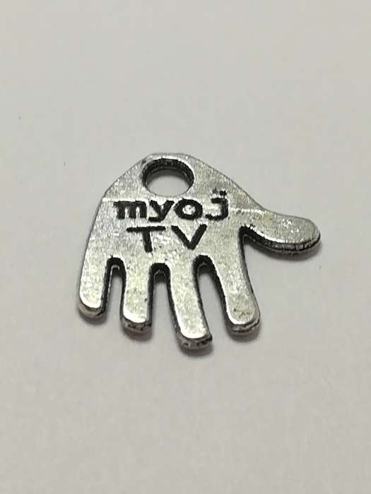Charm Dangle: 'Silver' Handmade Palm/Hand
