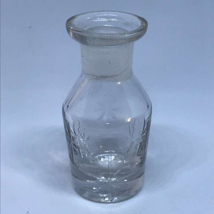 Small Cut Glass Bottle (Miniature, suitable for printer's tray)