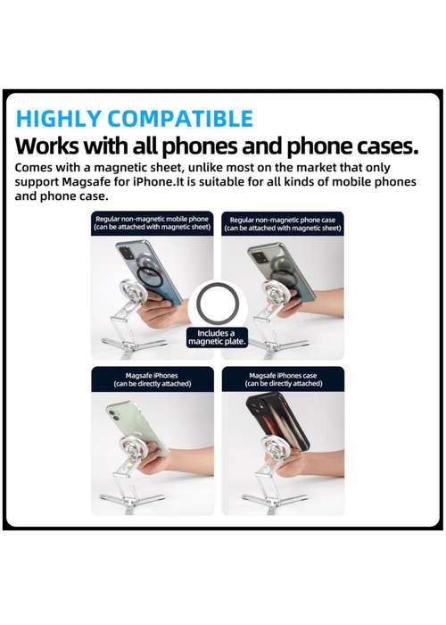Fotopro Foldable Portable MagSafe Magnetic Smartphone Tripod Stand SY-369C