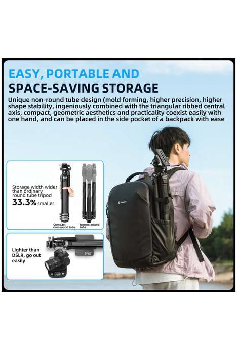 Fotopro Heavy-Duty Fluid Head Video Tripod Stand - Origin Plus Video