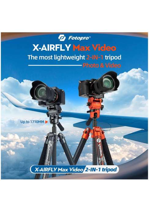 Fotopro x-Airfly Max Video Camera /Phone Tripod Stand/ Monopod Stand