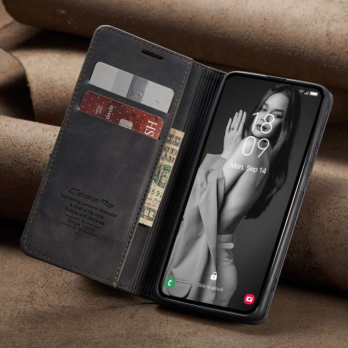 Retro Flip Leather Wallet Cover for Samsung Galaxy A55