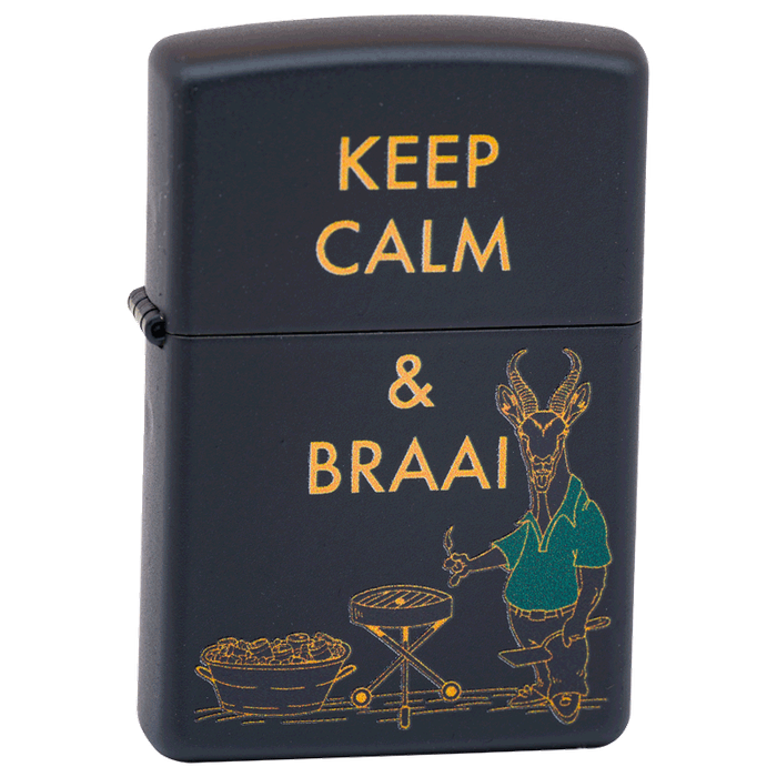 Zippo Lighter Springbok Braai Design 2