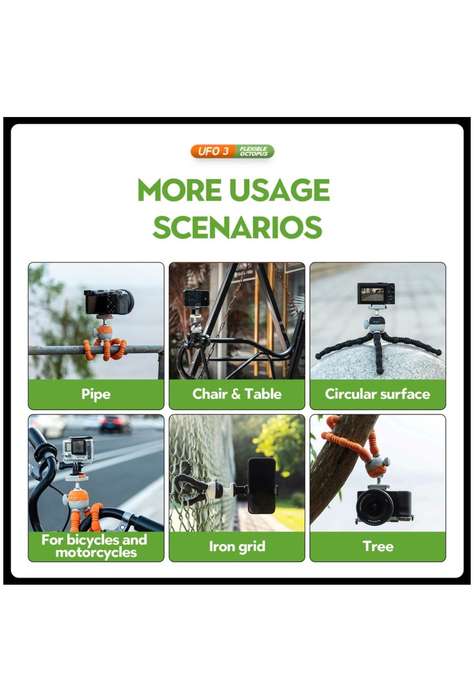 Fotopro Flexible Versatile Mini Camera / Smartphone Tripod Stand - UFO3