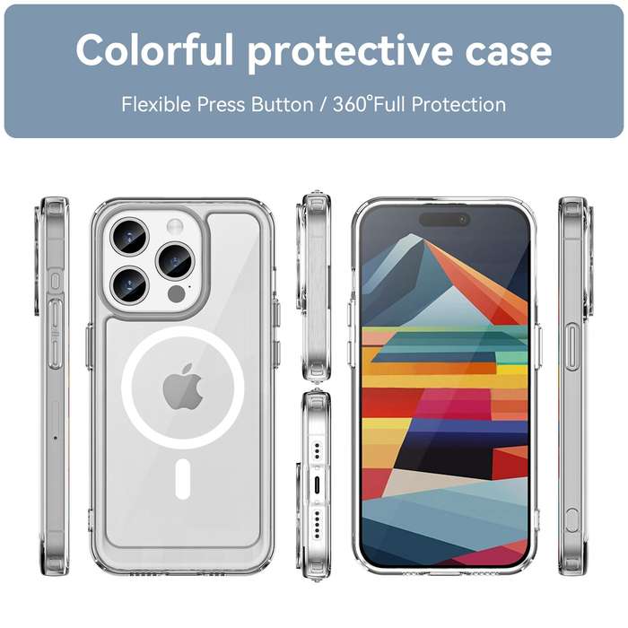 Candy Edition Magsafe Cover for iPhone 15 Series Shockproof Case