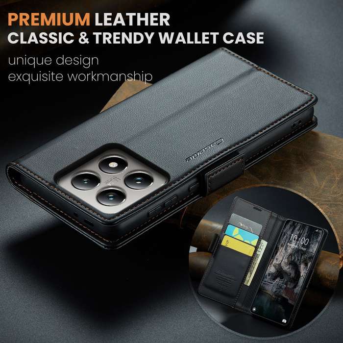 Retro Flip Leather Wallet Cover for Xiaomi 14T