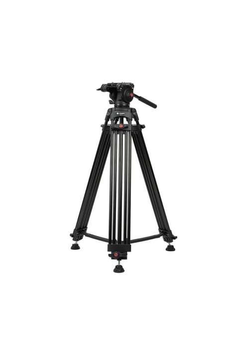 Fotopro Aluminium Heavy-Duty Fluid Head Video Tripod Stand - DV-2