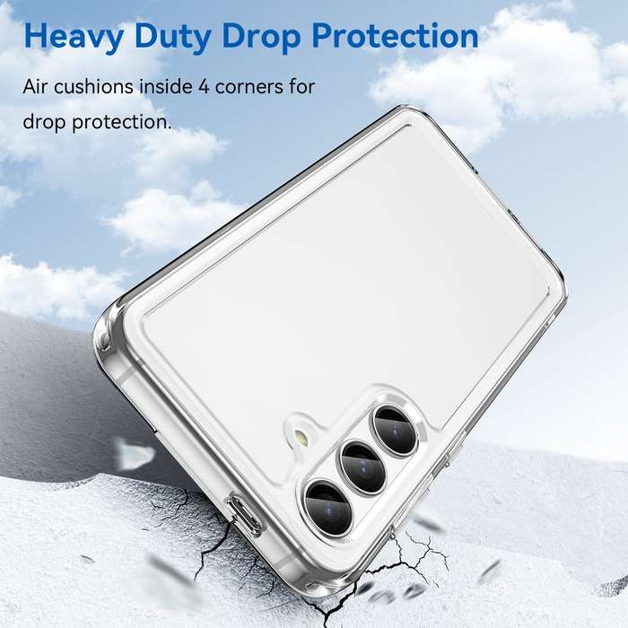 Clear Cover for Samsung Galaxy S24 - Shockproof Candy Series Cover