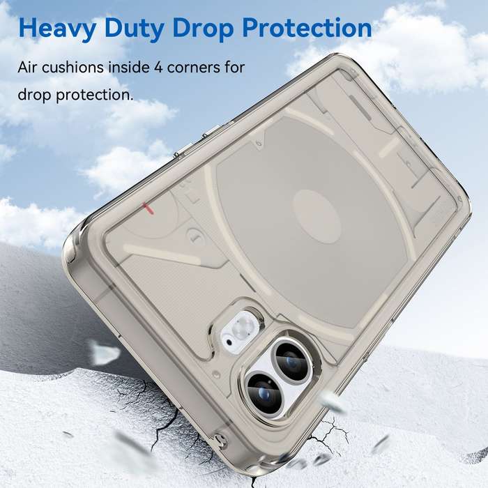 Nothing Phone 2 Clear Cover - Shockproof Candy Series