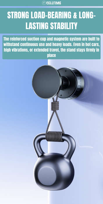 CellTime Pro Adjustable Suction MagSafe Car Phone Holder Mount Stand