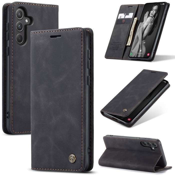 Retro Flip Leather Wallet Cover for Samsung Galaxy A55