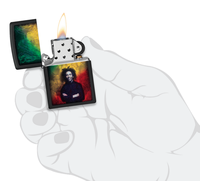 Zippo Lighter Bob Marley Design