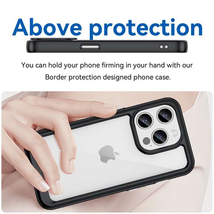 Candy Clear Cover for iPhone 15 Pro Shockproof Case