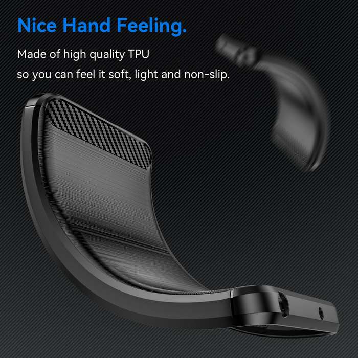 Carbon Fiber Design Cover for iPhone 15 Pro Shockproof Case
