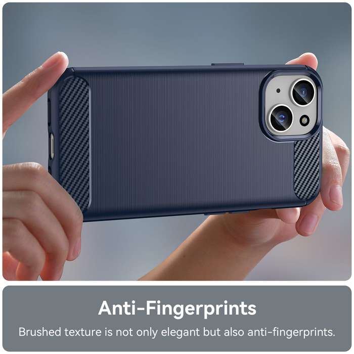 Carbon Fiber Design Cover for iPhone 15 Shockproof Case