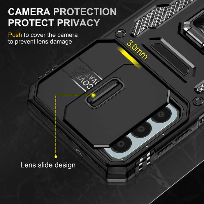 Kejiang Camshield Cover for Samsung Galaxy A15 Shockproof Case