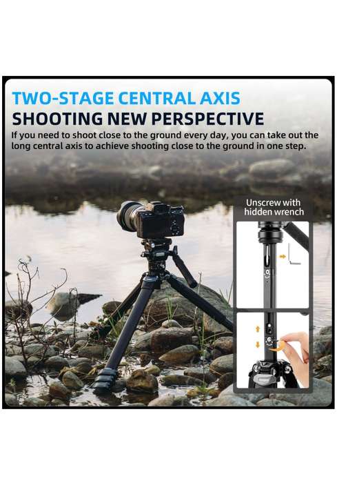 Fotopro Heavy-Duty Fluid Head Video Tripod Stand - Origin Plus Video