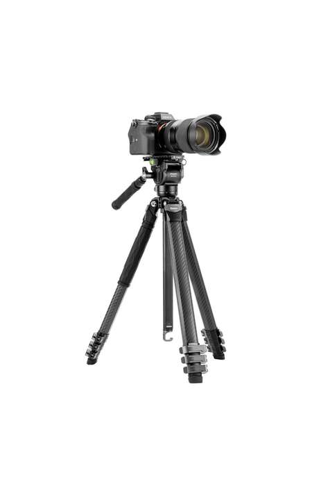 Fotopro Heavy-Duty Fluid Head Video Tripod Stand - Origin Plus Video