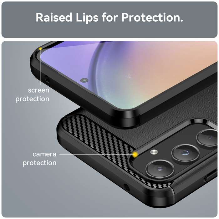 Carbon Fiber Design Case for Samsung Galaxy A55 Shockproof Cover