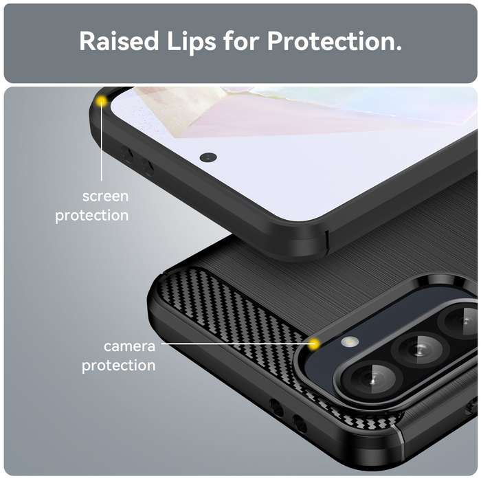 Carbon Fiber Design Case for Galaxy A56 Shockproof Cover
