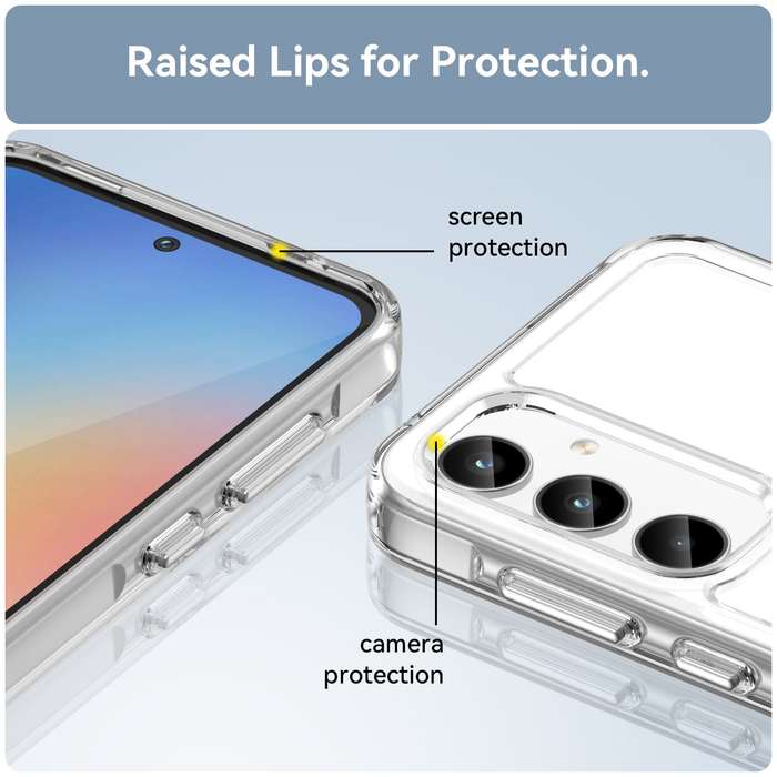 Clear Cover for Samsung Galaxy A35 - Shockproof Candy Series Cover