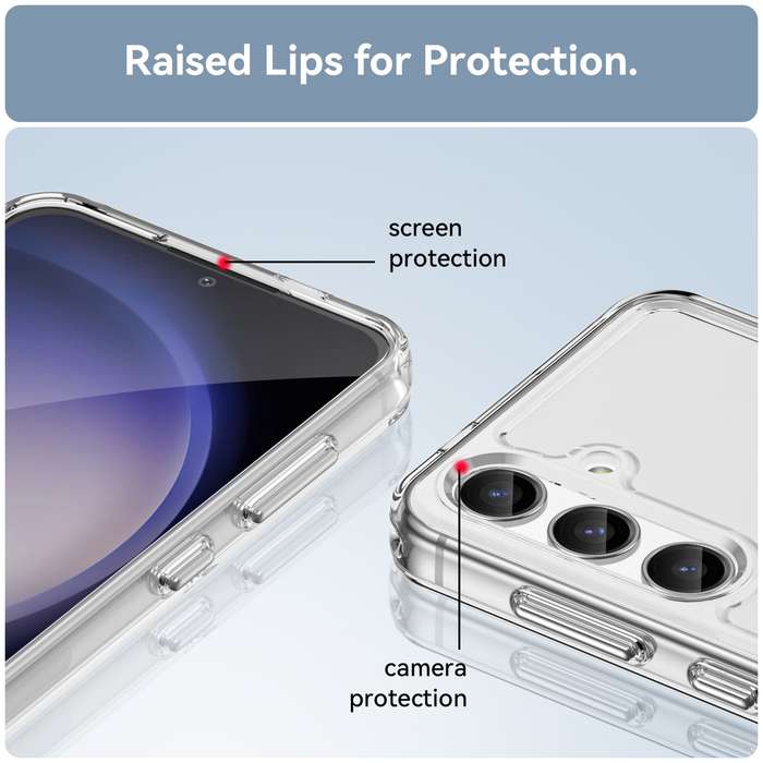 Clear Cover for Samsung Galaxy S24 - Shockproof Candy Series Cover