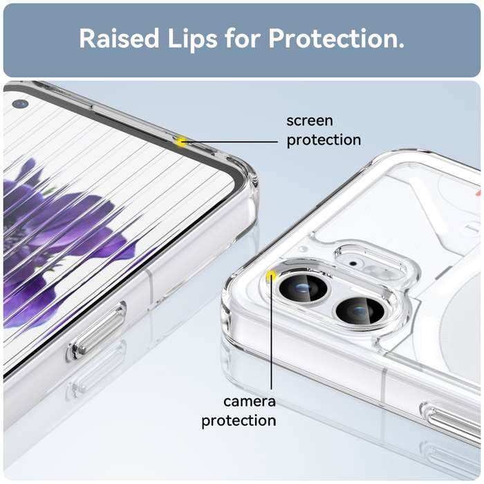 Nothing Phone 2 Clear Cover - Shockproof Candy Series