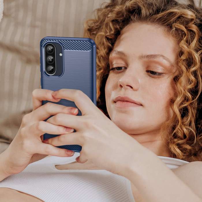 Carbon Fiber Design Case for Galaxy A56 Shockproof Cover