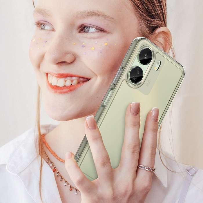 Redmi 13C Clear Cover - Shockproof Candy Series Cover