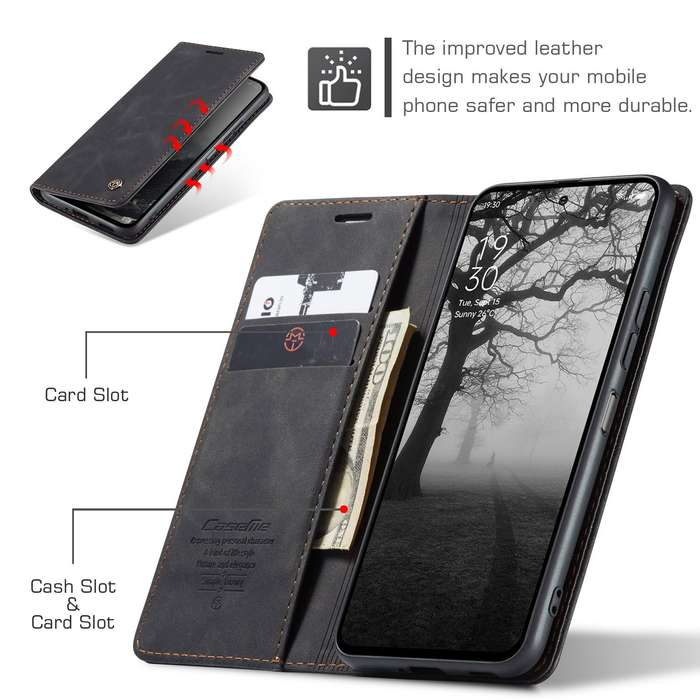 Retro Flip Leather Wallet Cover for Redmi 14C