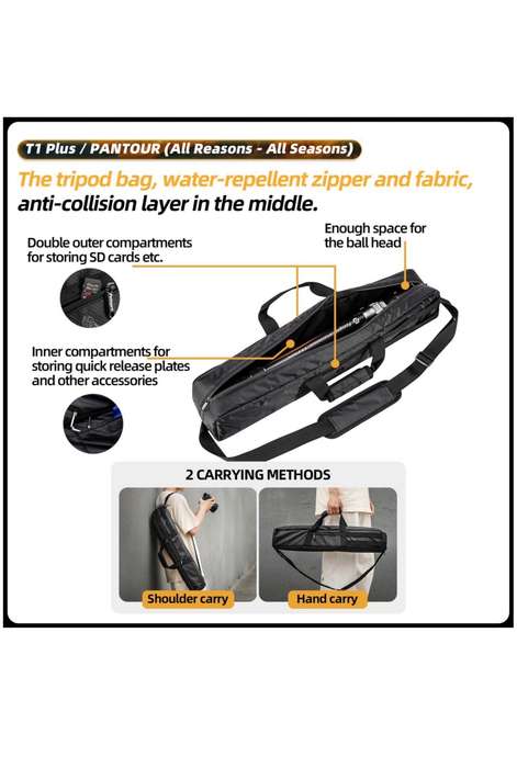 Fotopro Lightweight All Terrain Camera Tripod Stand - (T1 Plus+T-Bar+TH-1M)