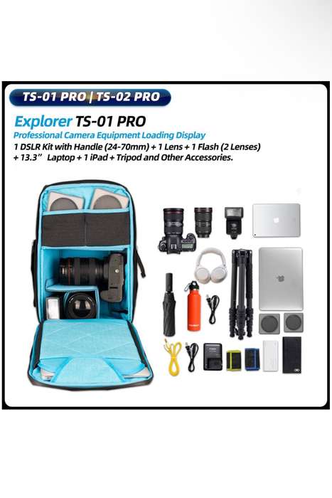 Fotopro Lightweight Professional Photography Backpack Camera Bag -TS-01 Pro
