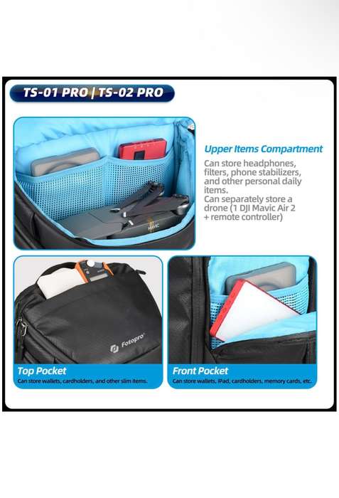 Fotopro Lightweight Professional Photography Backpack Camera Bag -TS-01 Pro