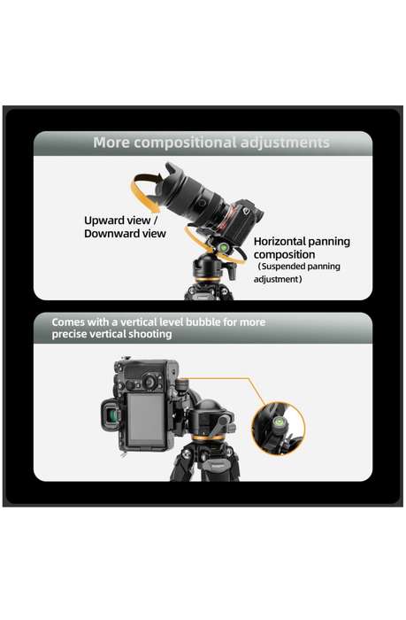 Fotopro Carbon Fiber Lightweight Camera Tripod Stand - Origin+O-7HS