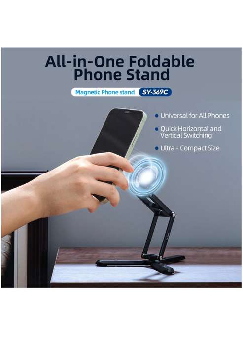 Fotopro Foldable Portable MagSafe Magnetic Smartphone Tripod Stand SY-369C