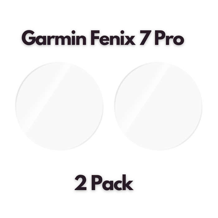Garmin Fenix 7 Pro Tempered Glass Screen Guard - 2 Pack