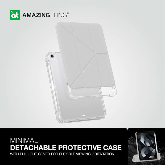 AMAZINGTHING Minimal Detachable Case Compatible with iPad Air 11" (M3/M2) (2025/2024) Cover