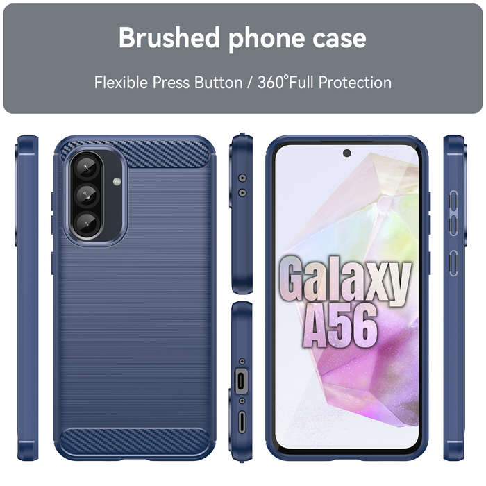 Carbon Fiber Design Case for Galaxy A56 Shockproof Cover