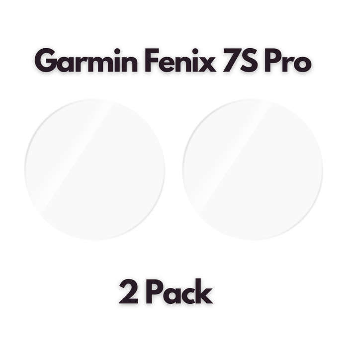 Garmin Fenix 7S Pro Tempered Glass Screen Guard - 2 Pack