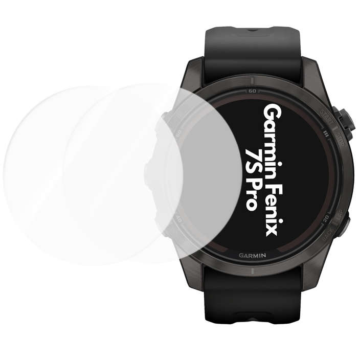 Garmin Fenix 7S Pro Tempered Glass Screen Guard - 2 Pack