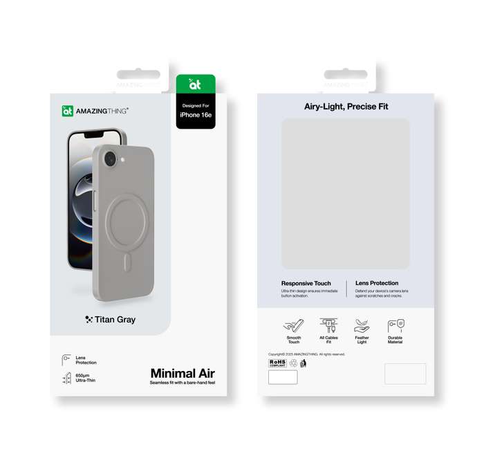 AMAZINGTHING Minimal Air Mag Case for iPhone 16e Cover
