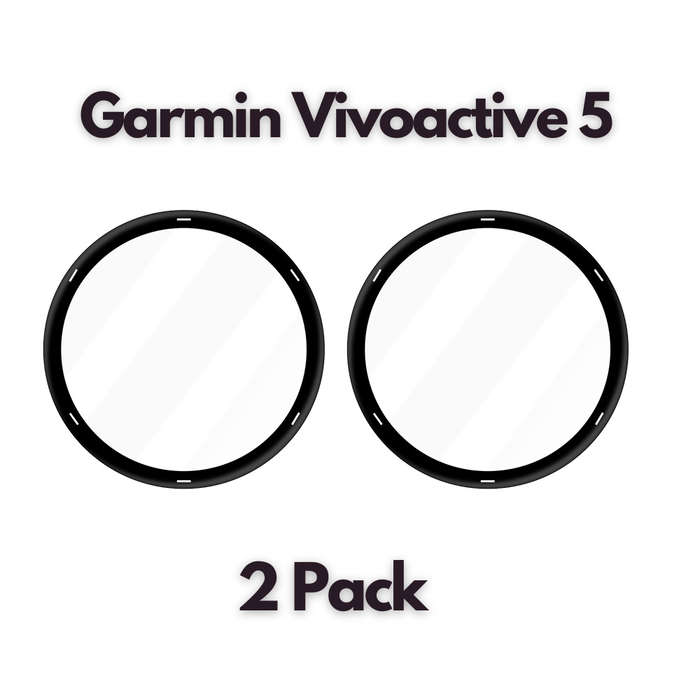 Garmin Vivoactive 5 Tempered Fiber Glass Screen Guard - 2 Pack